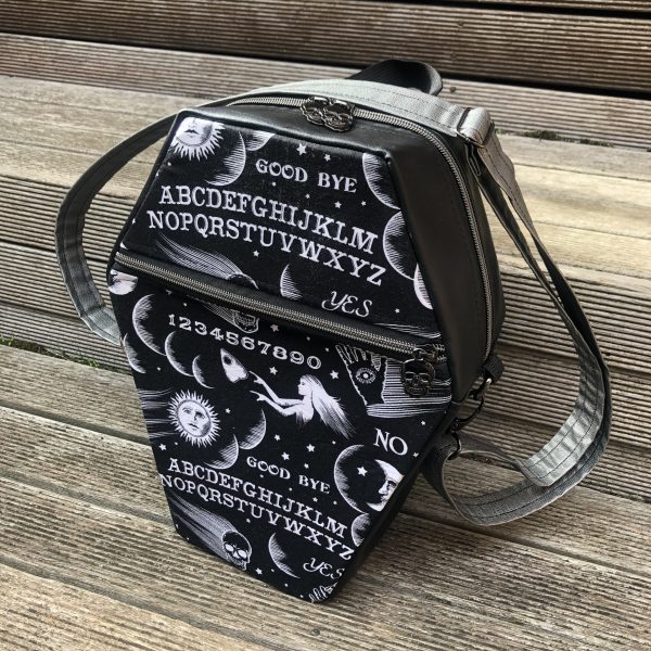 Large Coffin Shape Convertible Backpack/Crossbody Bag